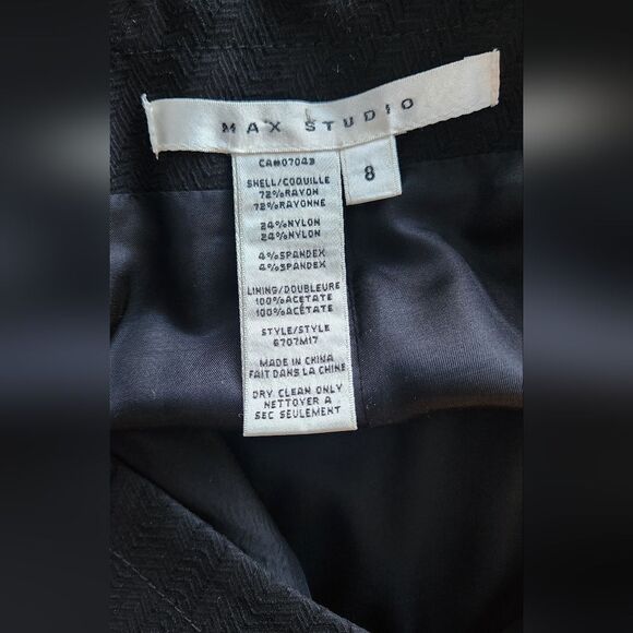 Max Studio Black Skirt - Size 8 - Picture 6 of 7